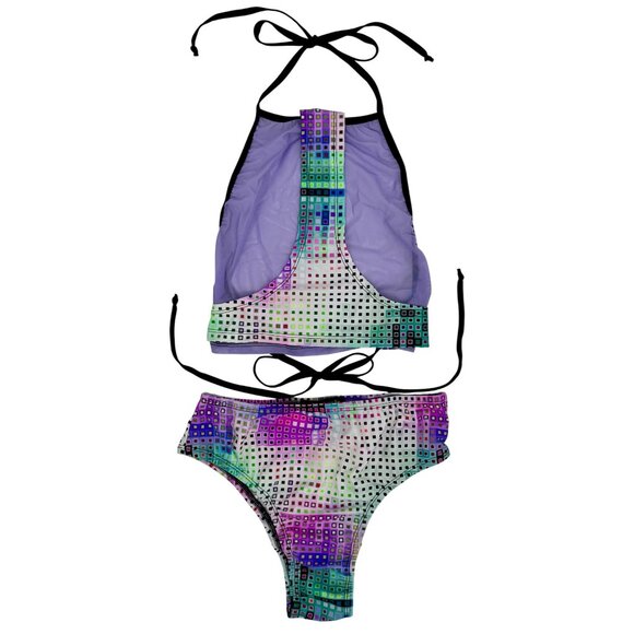 Crazed Wear 2 Piece Rave Set Y2K Cyber Fairycore Festival Costume EDM Club Dance - Picture 14 of 16